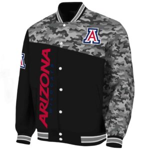 arizona wildcats camo patchwork black jacket best selling jacketwow