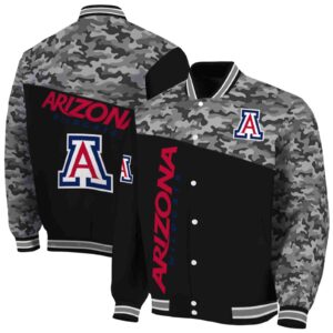 arizona wildcats camo patchwork black jacket fashion forward jacketwow