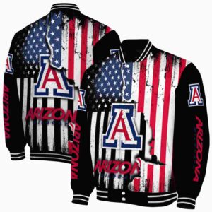 arizona wildcats patriotic theme black jacket fashion forward jacketwow
