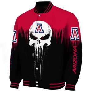 arizona wildcats punisher skull red black white jacket best selling jacketwow