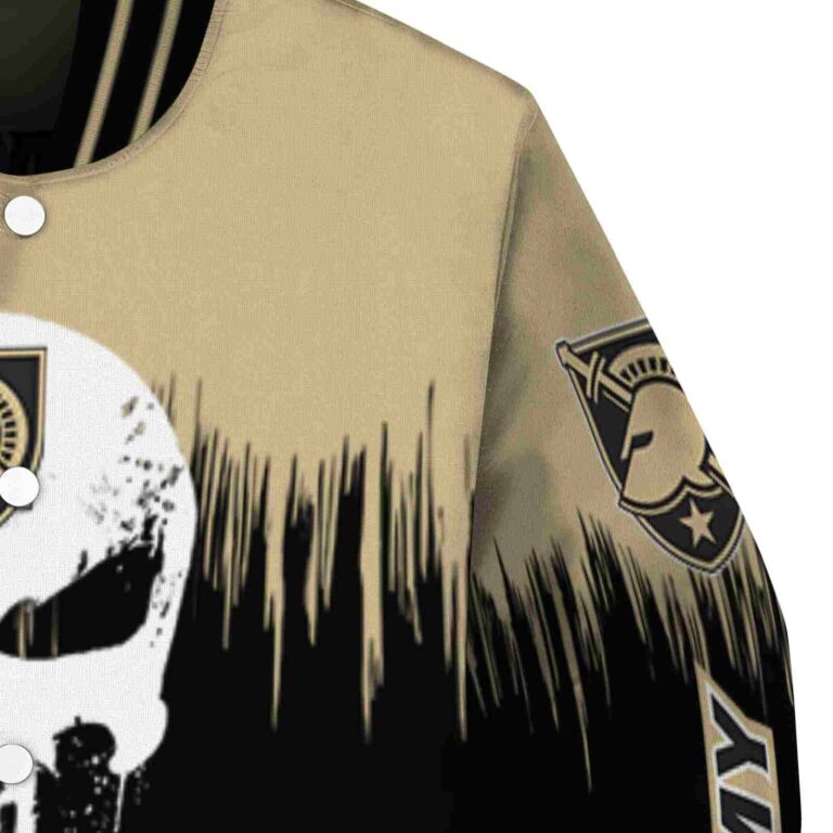 army black knights punisher skull gold black white jacket premium grade jacketwow