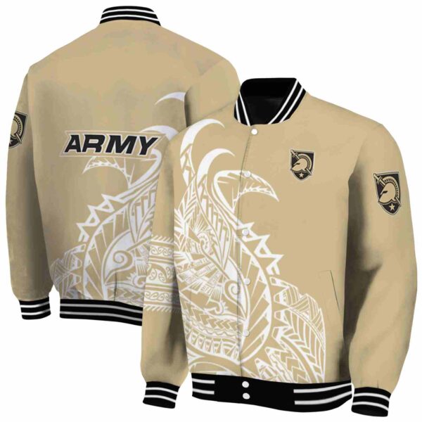 army black knights tribal art gold white black jacket fashion forward jacketwow