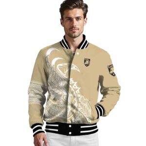 army black knights tribal art gold white black jacket high quality jacketwow