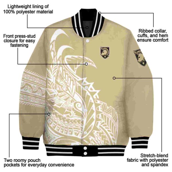 army black knights tribal art gold white black jacket new arrival jacketwow