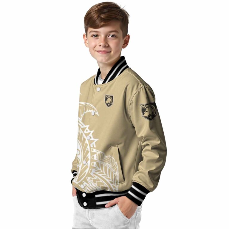 army black knights tribal art gold white black jacket trendy jacketwow