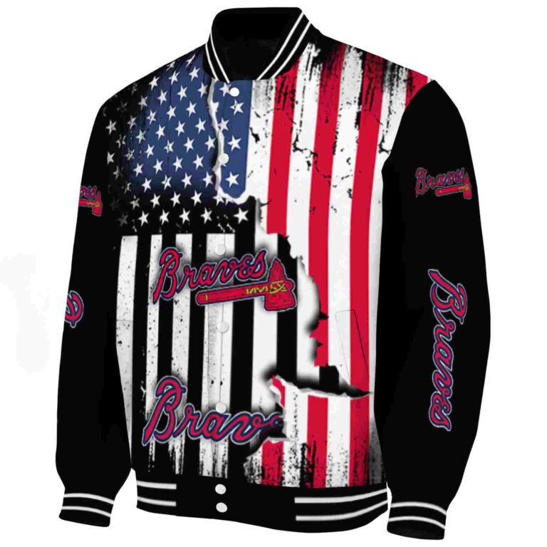 atlanta braves patriotic theme black jacket best selling jacketwow