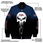 atlanta braves punisher skull navy black white jacket best selling jacketwow
