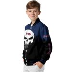 atlanta braves punisher skull navy black white jacket best selling jacketwow