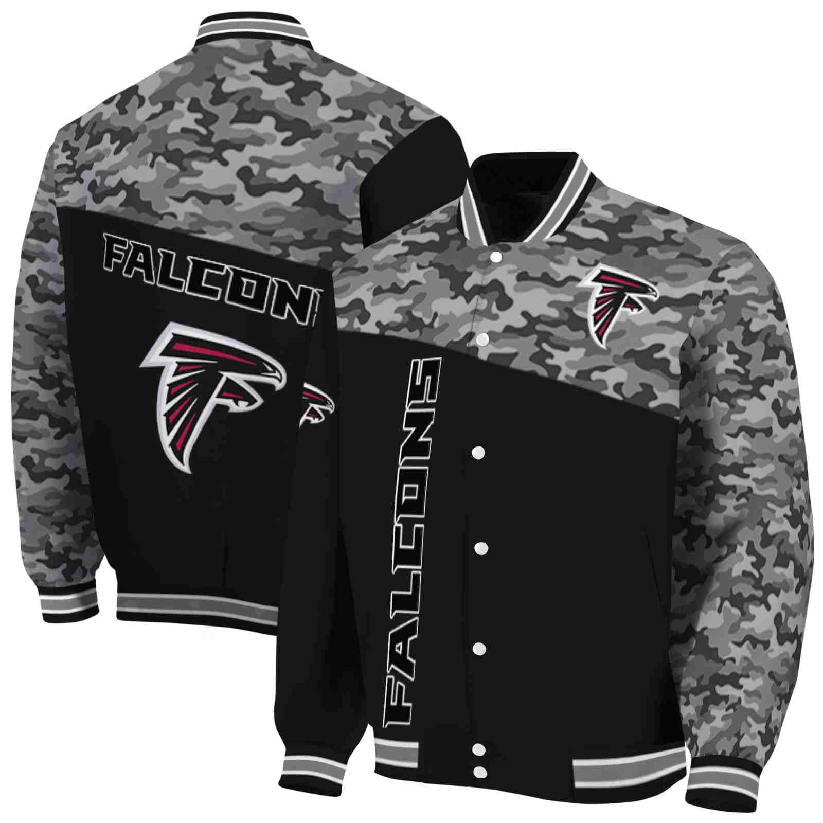 atlanta falcons camo patchwork black jacket fashion forward jacketwow atlanta falcons camo patchwork black jacket fashion forward jacketwow