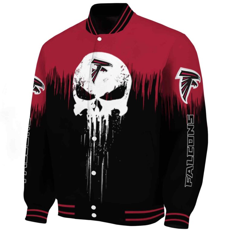 atlanta falcons punisher skull red black white jacket best selling jacketwow