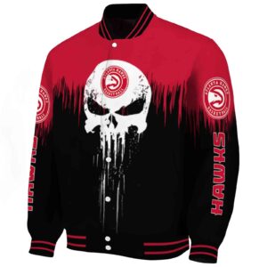 atlanta hawks punisher skull red black white jacket best selling jacketwow