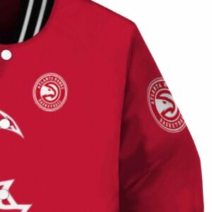 atlanta hawks tribal art red white black jacket premium grade jacketwow