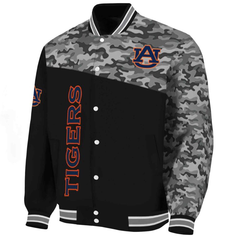 auburn tigers camo patchwork black jacket best selling jacketwow