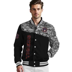 auburn tigers camo patchwork black jacket high quality jacketwow