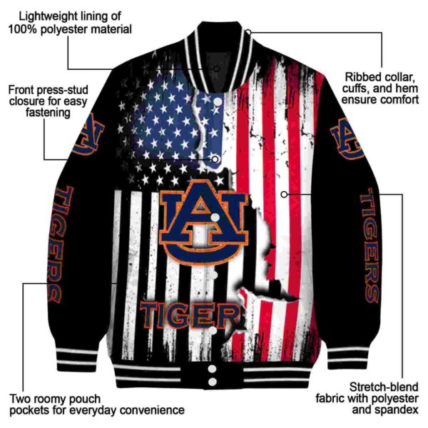 auburn tigers patriotic theme black jacket new arrival jacketwow
