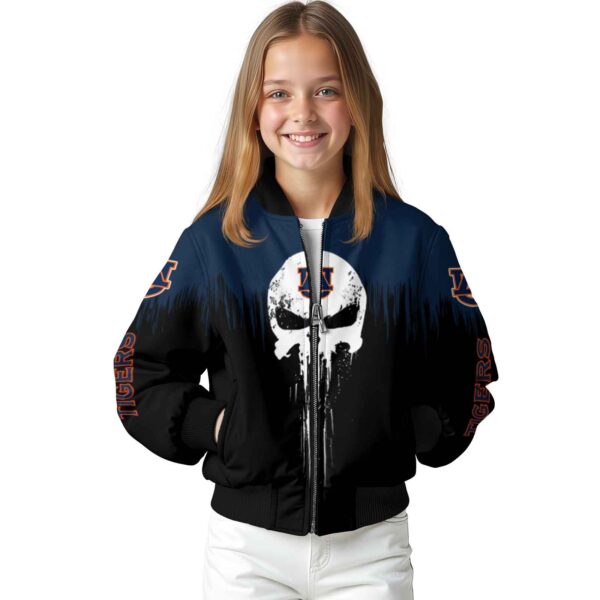 auburn tigers punisher skull navy blue black white jacket top rated jacketwow