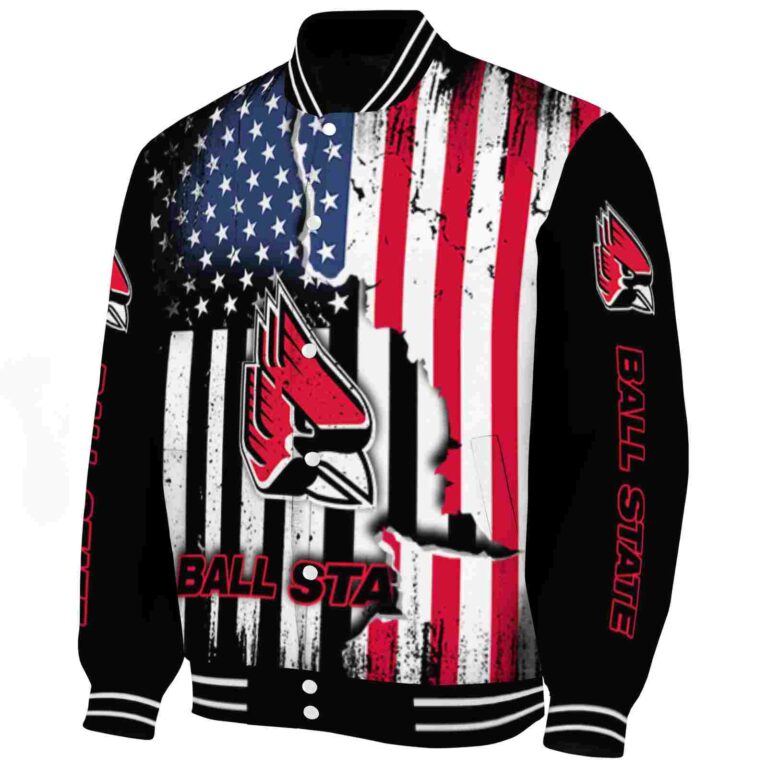 ball state cardinals patriotic theme black jacket best selling jacketwow