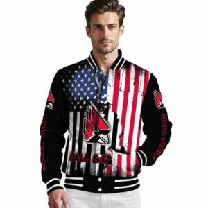 ball state cardinals patriotic theme black jacket high quality jacketwow