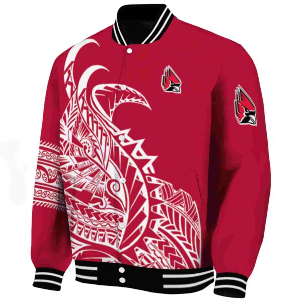 ball state cardinals tribal art red white black jacket best selling jacketwow