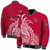 ball state cardinals tribal art red white black jacket fashion forward jacketwow