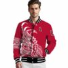 ball state cardinals tribal art red white black jacket high quality jacketwow