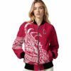 ball state cardinals tribal art red white black jacket latest model jacketwow