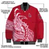 ball state cardinals tribal art red white black jacket new arrival jacketwow