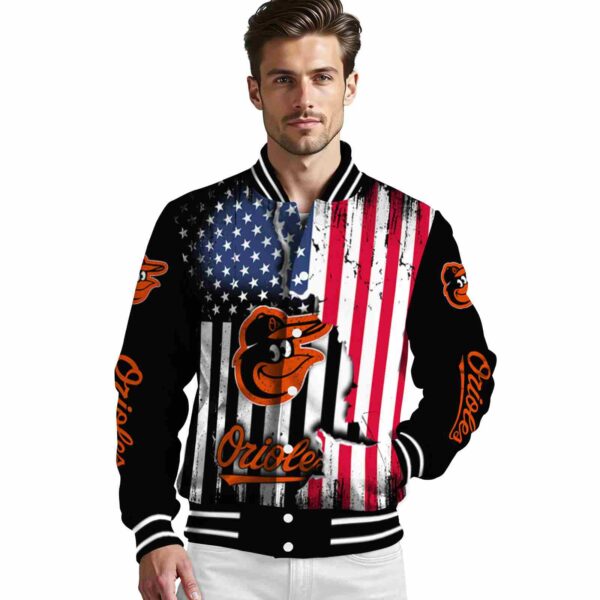 baltimore orioles patriotic theme black jacket high quality jacketwow
