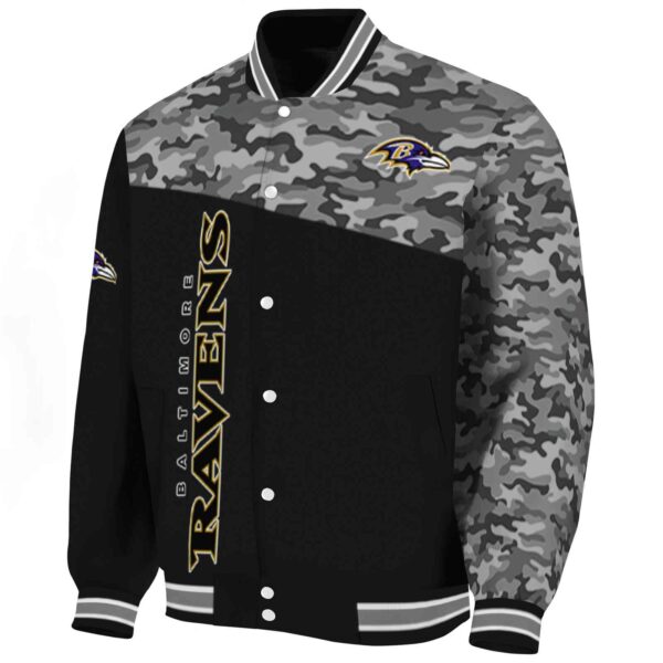 baltimore ravens camo patchwork black jacket best selling jacketwow