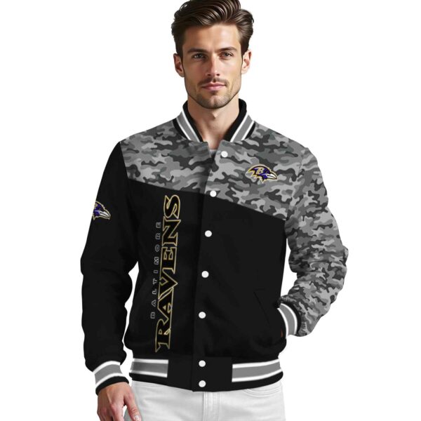 baltimore ravens camo patchwork black jacket high quality jacketwow