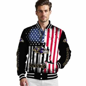 baltimore ravens patriotic theme black jacket high quality jacketwow