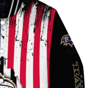baltimore ravens patriotic theme black jacket premium grade jacketwow