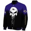 baltimore ravens punisher skull purple black white jacket best selling jacketwow