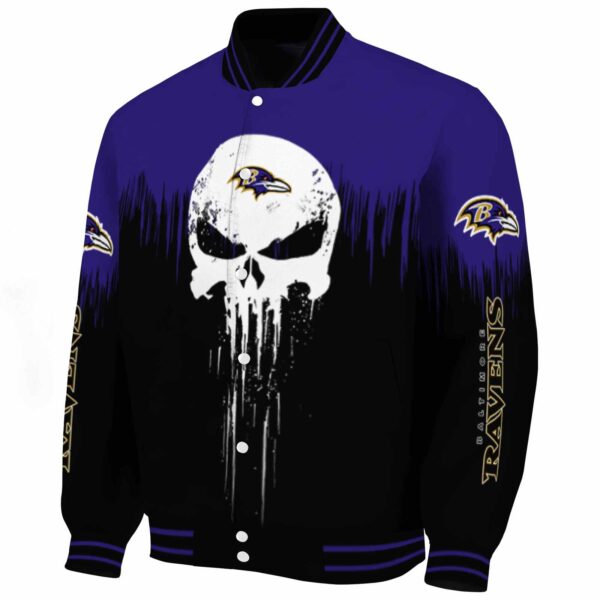 baltimore ravens punisher skull purple black white jacket best selling jacketwow
