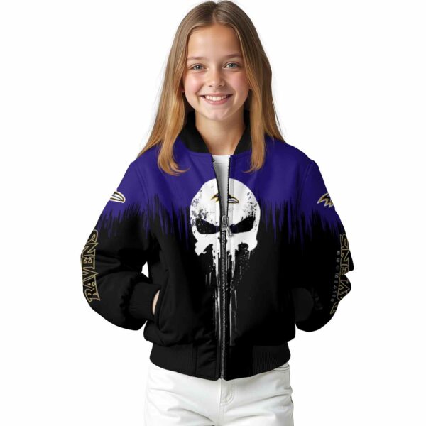 baltimore ravens punisher skull purple black white jacket top rated jacketwow