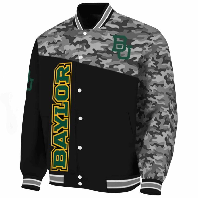 baylor bears camo patchwork black jacket best selling jacketwow