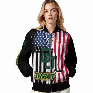 baylor bears patriotic theme black jacket latest model jacketwow