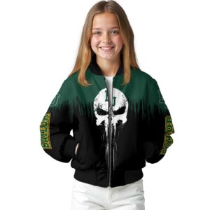 baylor bears punisher skull green black white jacket top rated jacketwow