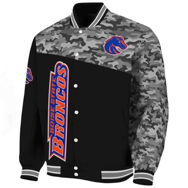 boise state broncos camo patchwork black jacket best selling jacketwow