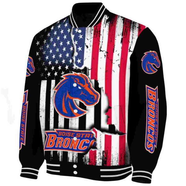 boise state broncos patriotic theme black jacket best selling jacketwow