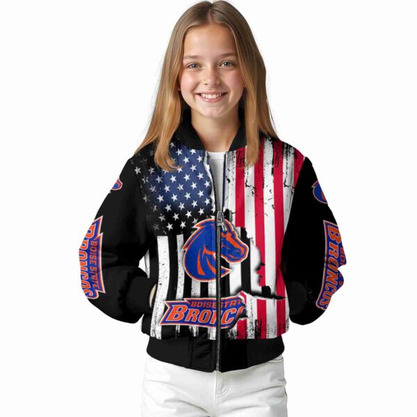 boise state broncos patriotic theme black jacket top rated jacketwow