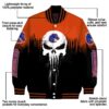 boise state broncos punisher skull orange black white jacket new arrival jacketwow