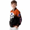 boise state broncos punisher skull orange black white jacket trendy jacketwow