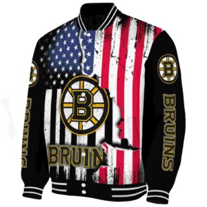 boston bruins patriotic theme black jacket best selling jacketwow