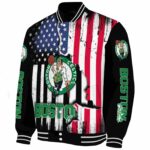 boston celtics patriotic theme black jacket best selling jacketwow