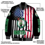boston celtics patriotic theme black jacket best selling jacketwow