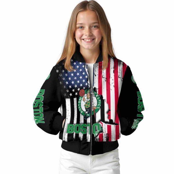 boston celtics patriotic theme black jacket top rated jacketwow