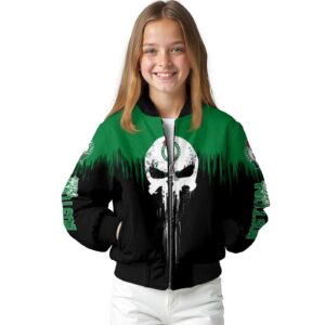 boston celtics punisher skull green black white jacket top rated jacketwow
