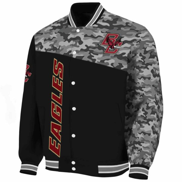 boston college eagles camo patchwork black jacket best selling jacketwow