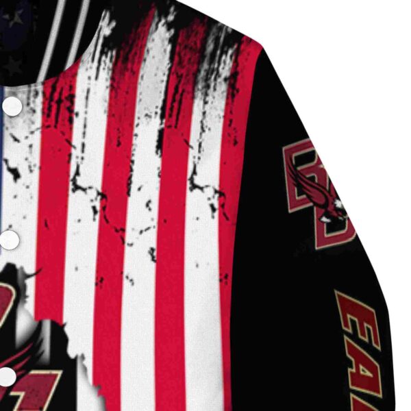 boston college eagles patriotic theme black jacket premium grade jacketwow